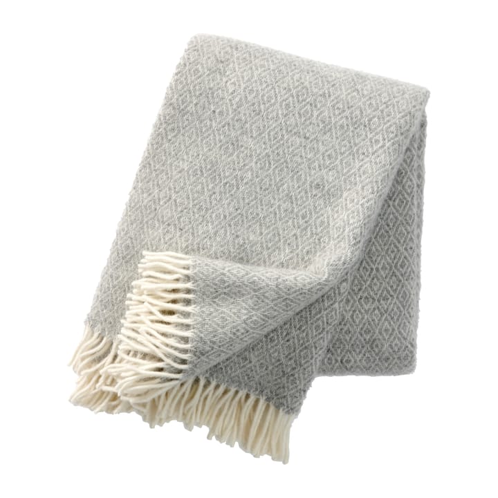 Cobertor de lã Stella - Cinzento claro - Klippan Yllefabrik