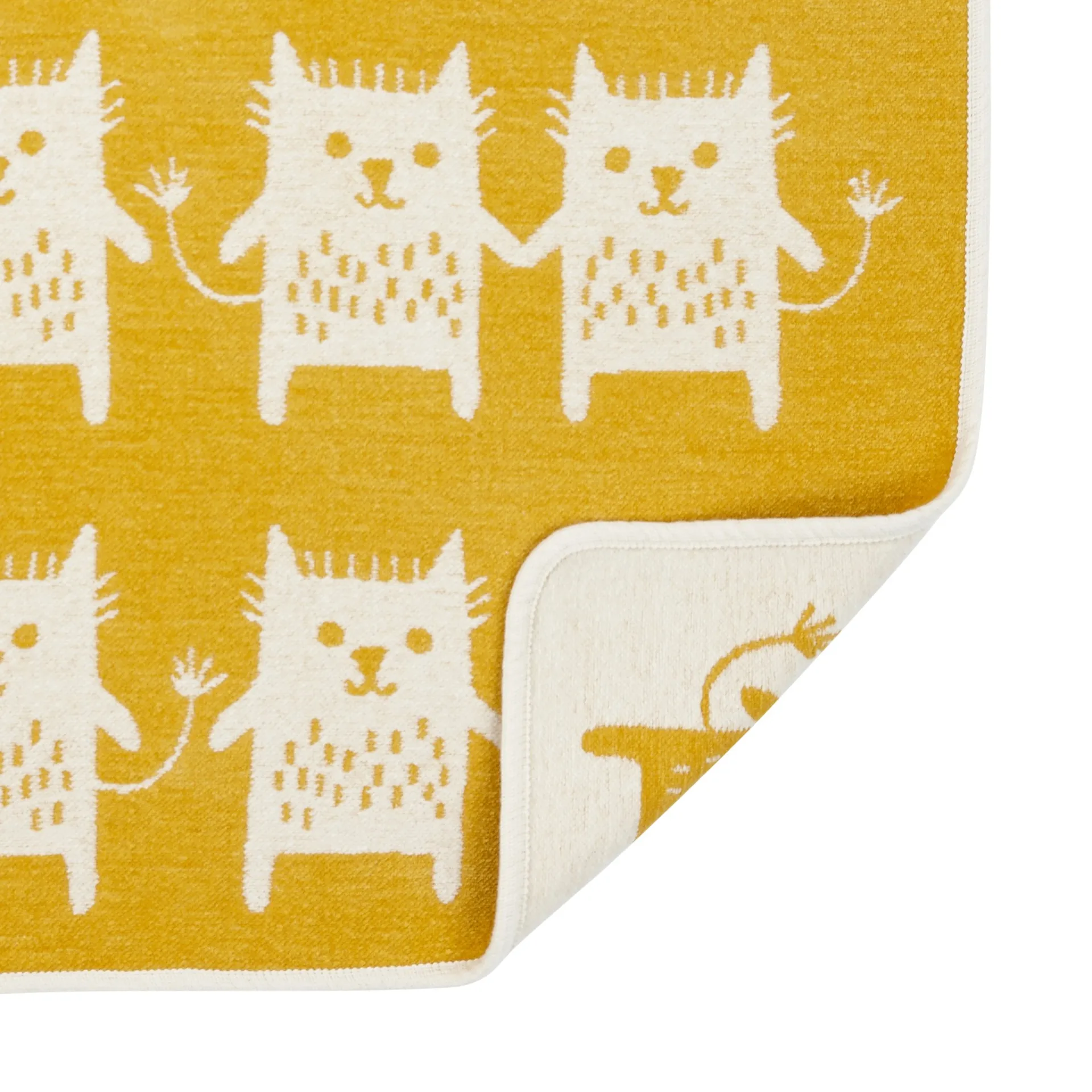 Manta chenille Little me, amarelo Klippan Yllefabrik