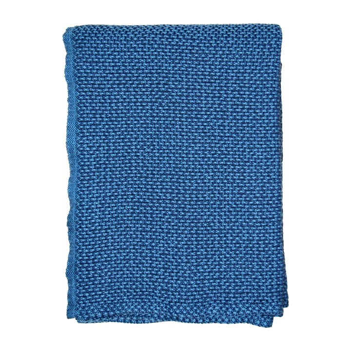 Manta de algodão Basket 130x180 cm - Sea blue (azul) - Klippan Yllefabrik