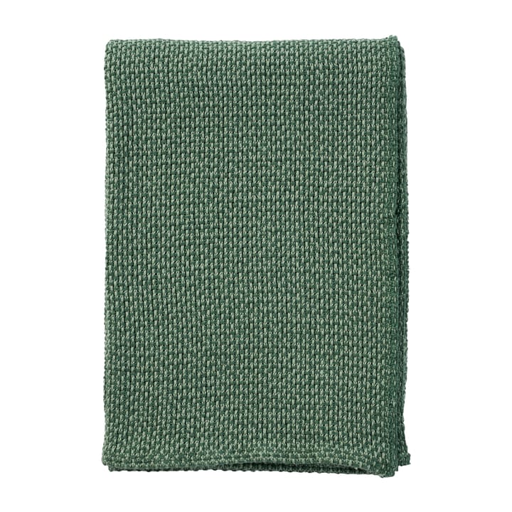 Manta de algodão Basket 130x180 cm - Verde - Klippan Yllefabrik