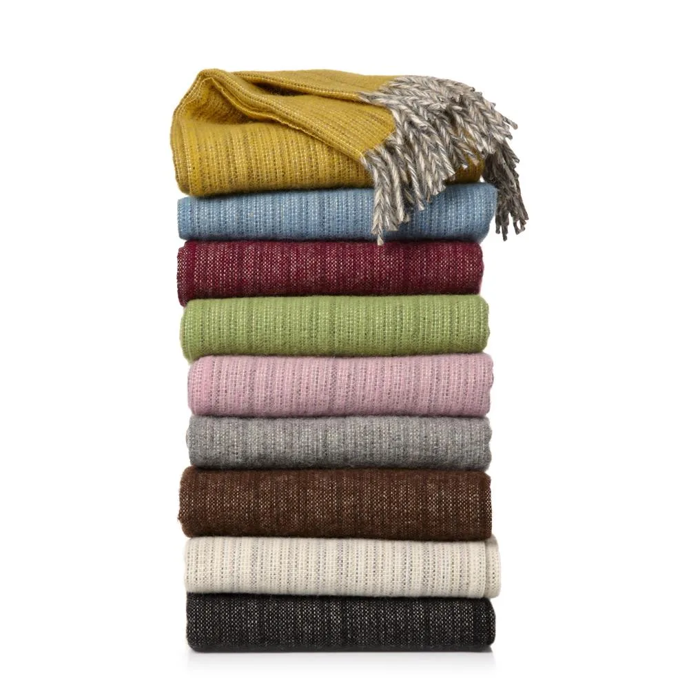 Manta de lã Björk, preto Klippan Yllefabrik