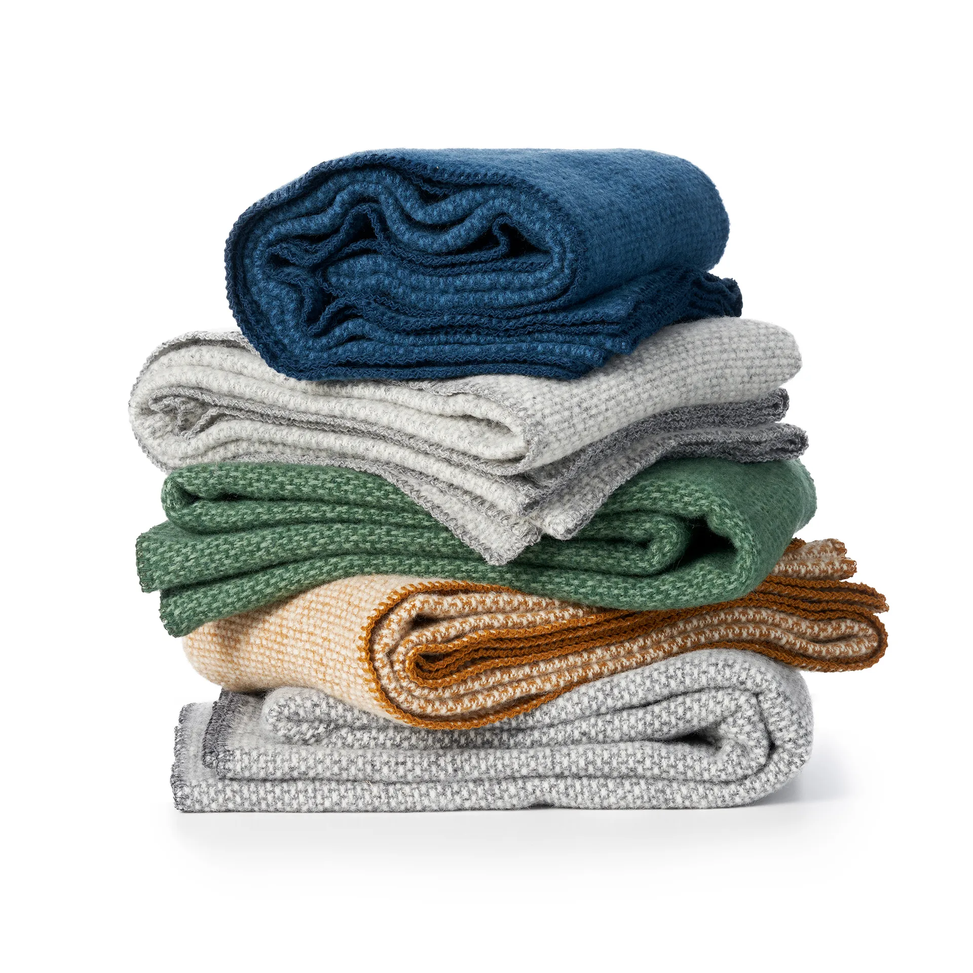 Manta de lã Domino, Crème caramel Klippan Yllefabrik