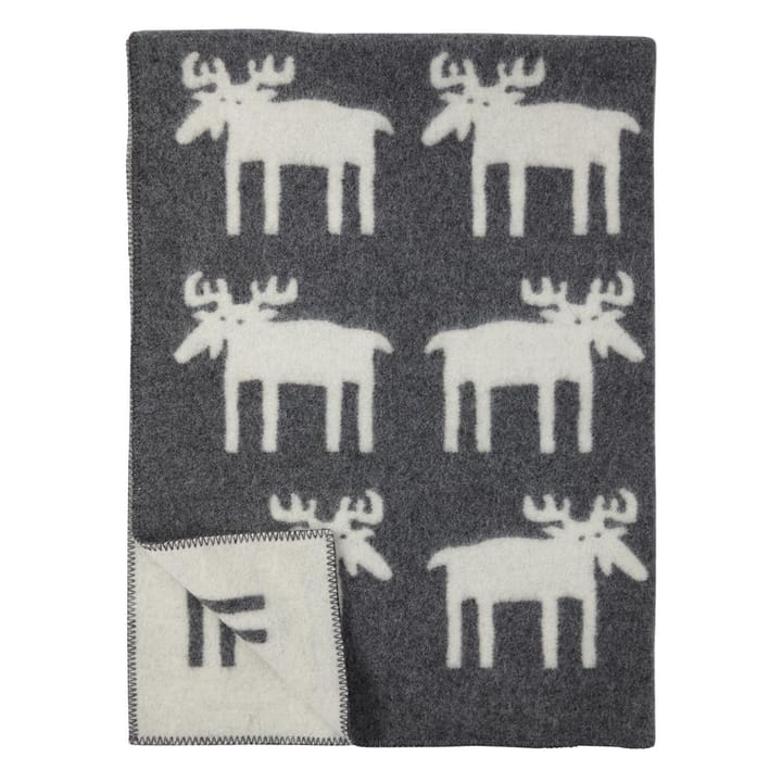 Manta de lã Elk - cinza 130x180 cm - Klippan Yllefabrik