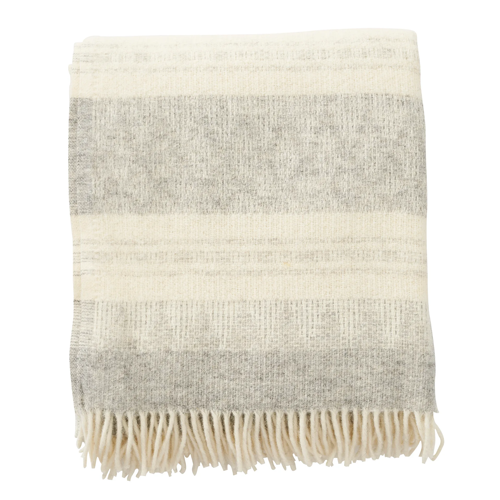 Manta de lã Freja, cinza Klippan Yllefabrik