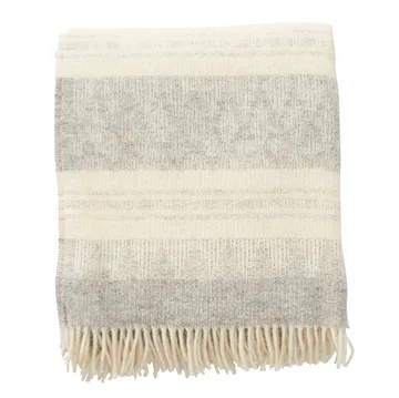 Manta de lã Freja - cinza - Klippan Yllefabrik