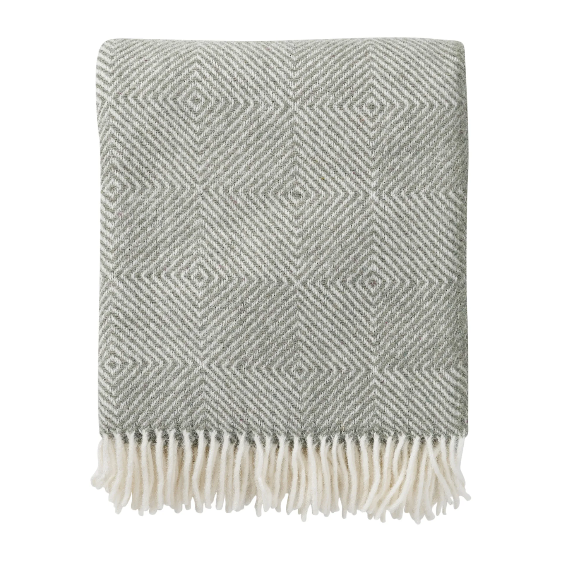 Manta de lã Gooseye 130x200 cm, Verde Klippan Yllefabrik