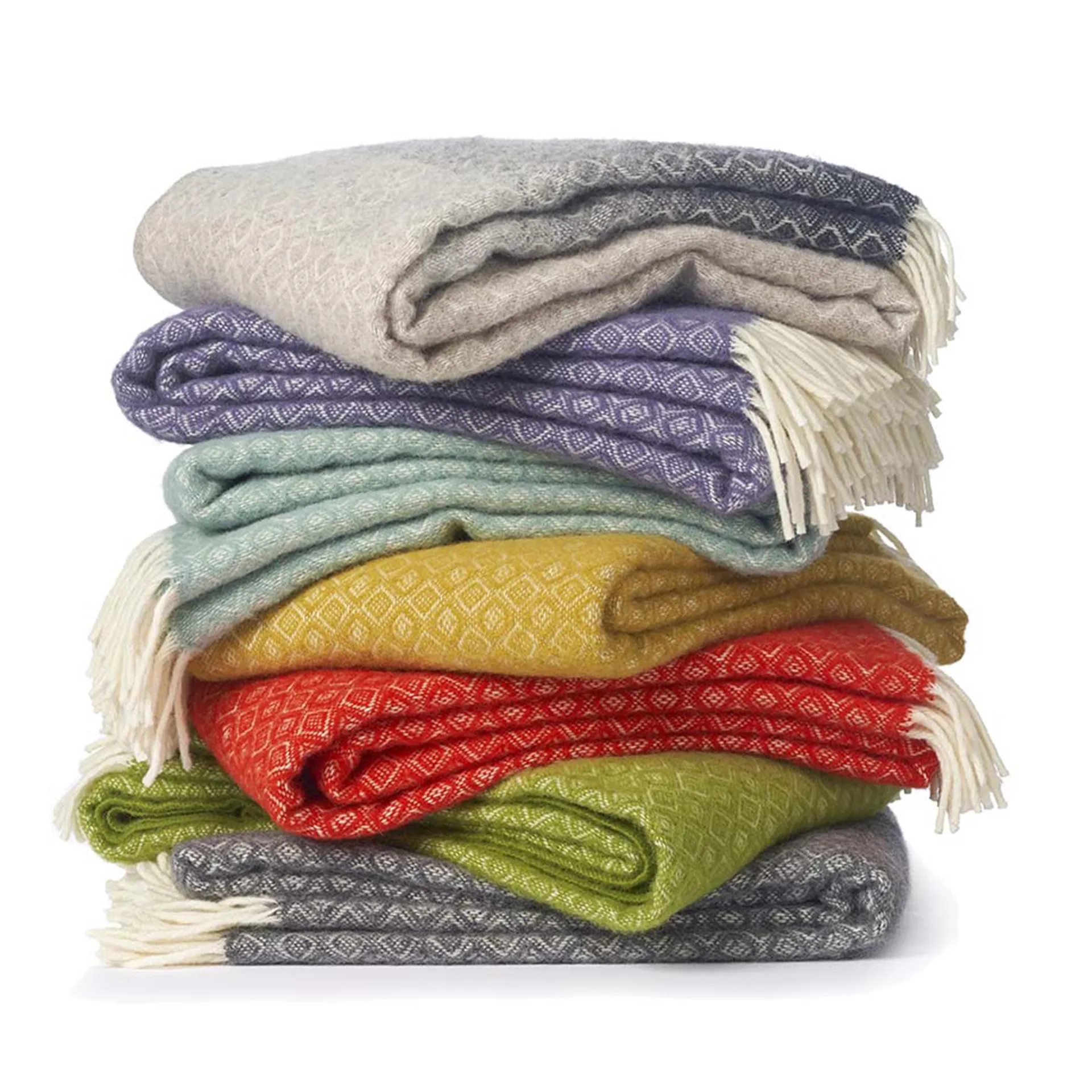 Manta de lã Havanna, natural Klippan Yllefabrik