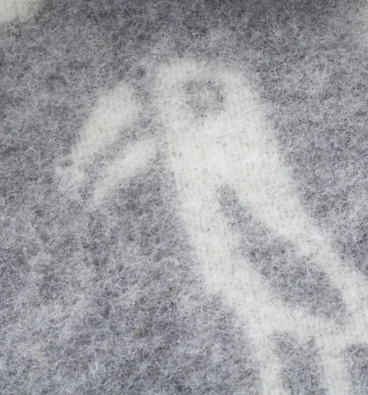 Manta de lã Jungle, cinza Klippan Yllefabrik