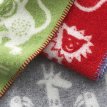 Manta de lã Jungle - cinza - Klippan Yllefabrik