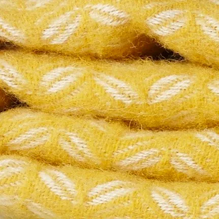Manta de lã Leaf, amarelo Klippan Yllefabrik