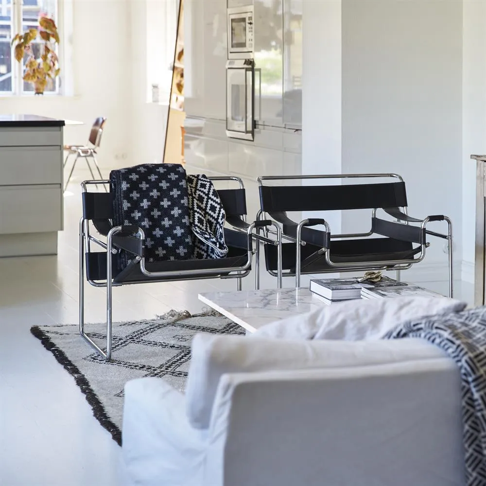 Manta de lã Plus, preto Klippan Yllefabrik