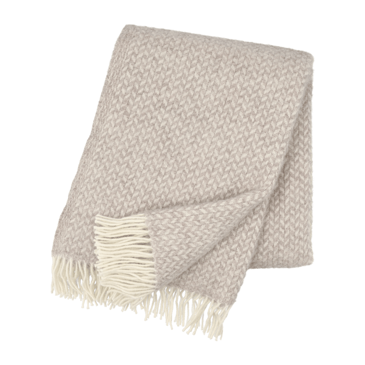 Manta de lã Polka - Beige - Klippan Yllefabrik