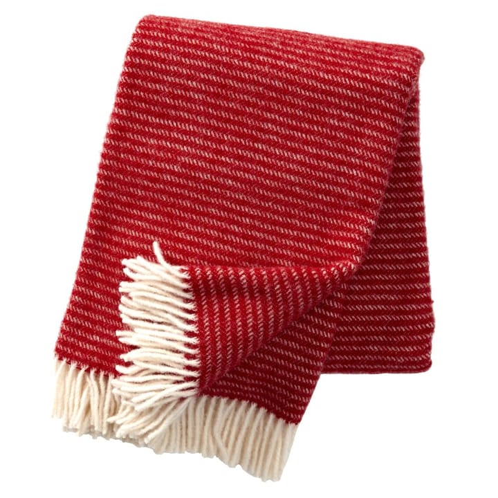 Manta de lã Ralph - vermelho - Klippan Yllefabrik