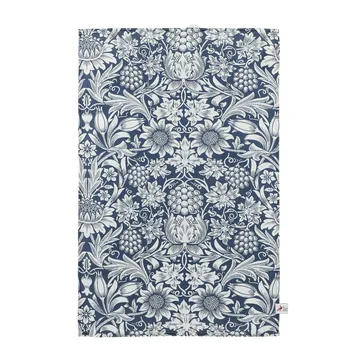 Sunflower toalha de cozinha 46x70 cm - Denim escuro - Klippan Yllefabrik