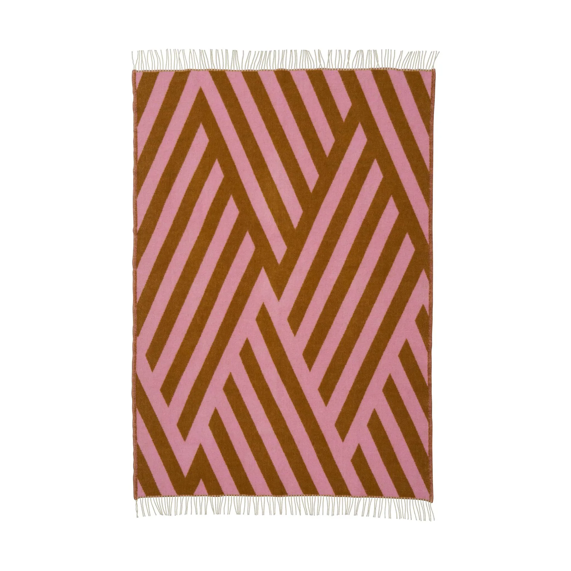 Tangent manta de lã 130x200 cm, Rosa-caramelo Klippan Yllefabrik