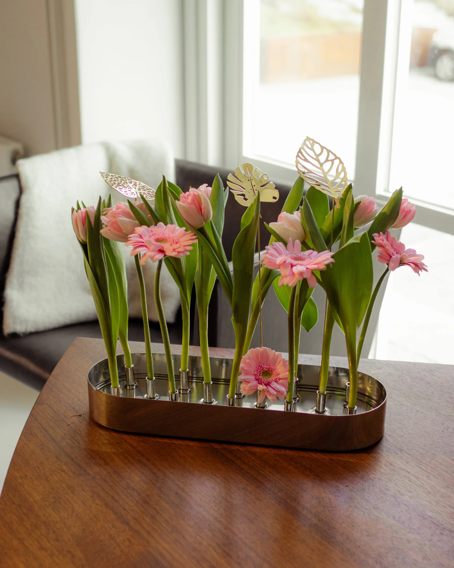 Decoração Brass Leaves, 2 peças, Water KLONG