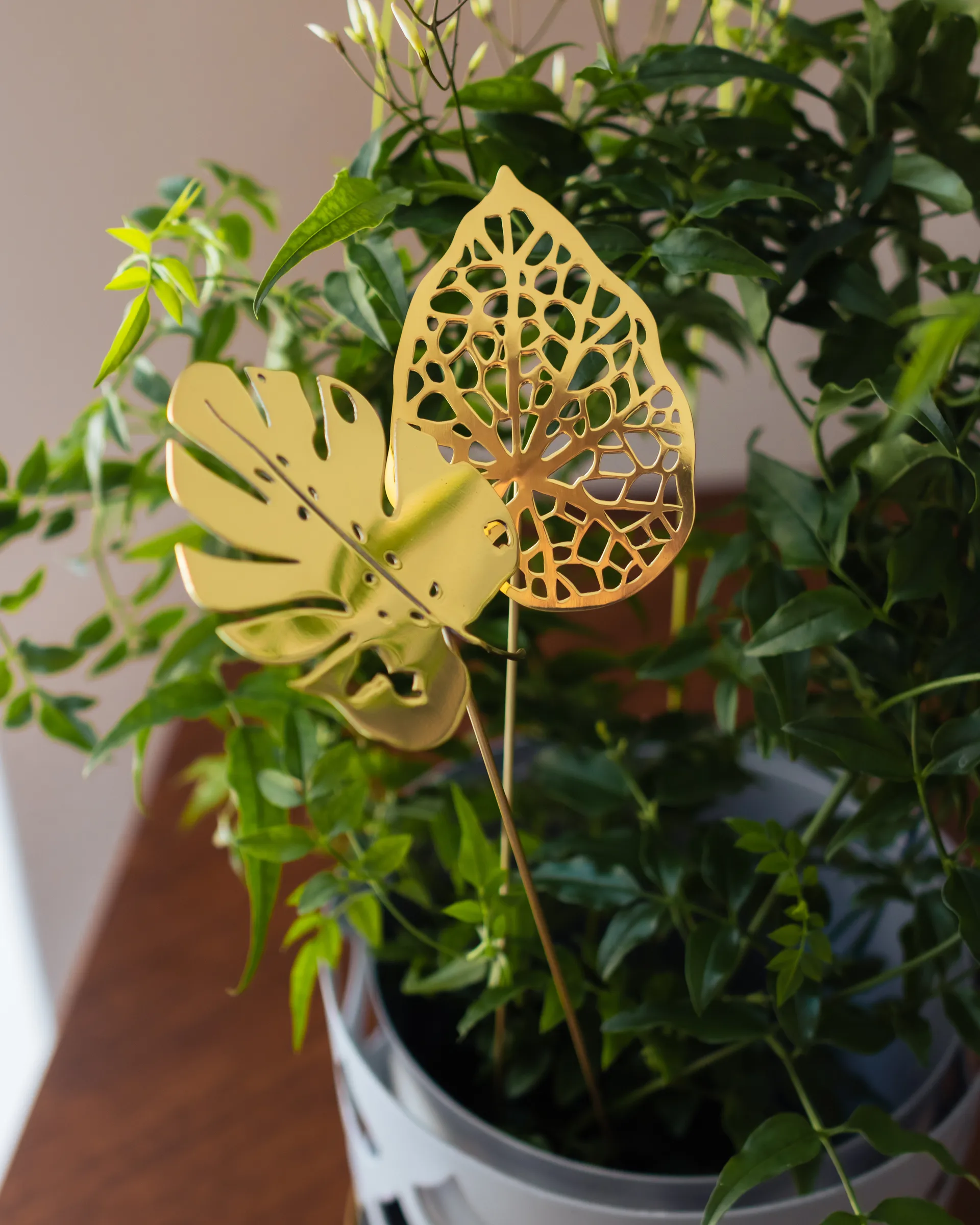 Decoração Brass Leaves, 2 peças, Water KLONG