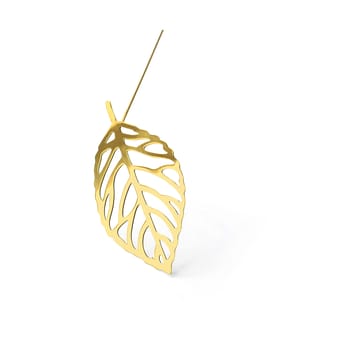 Decoração Brass Leaves, 2 peças - Wood - KLONG