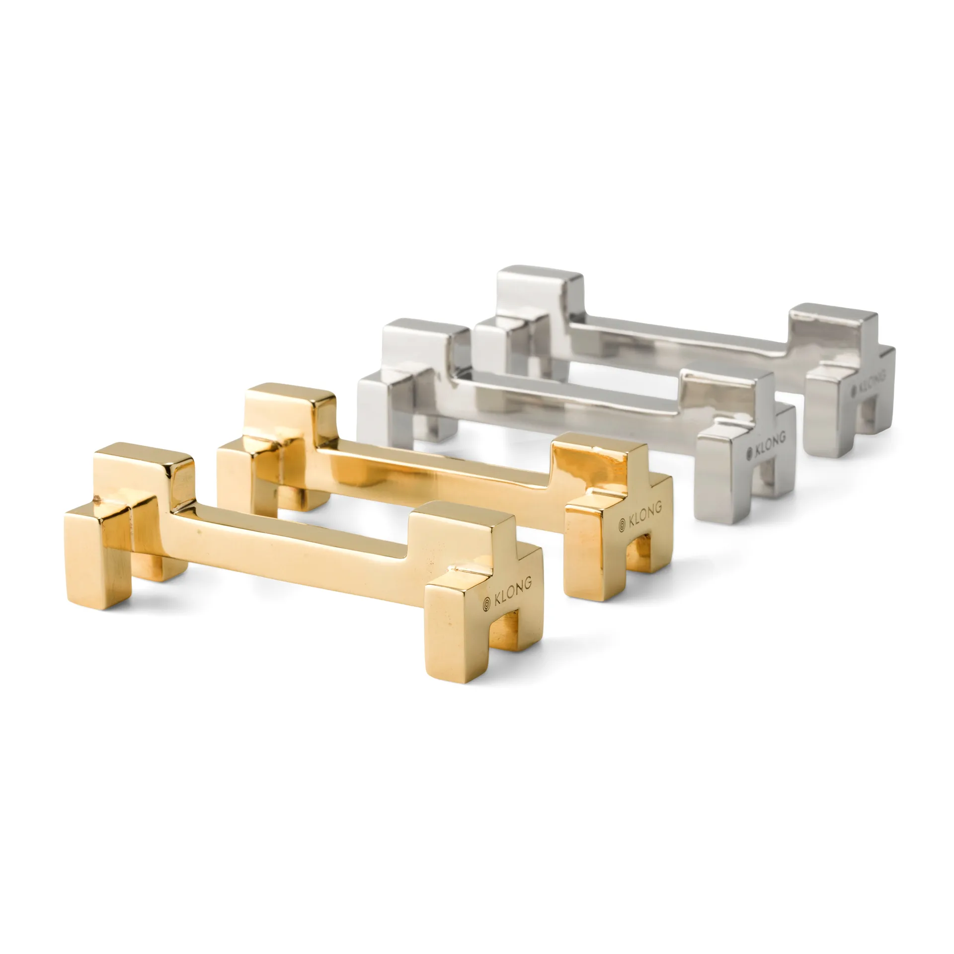 Porta talheres Signe 2 un., latão KLONG