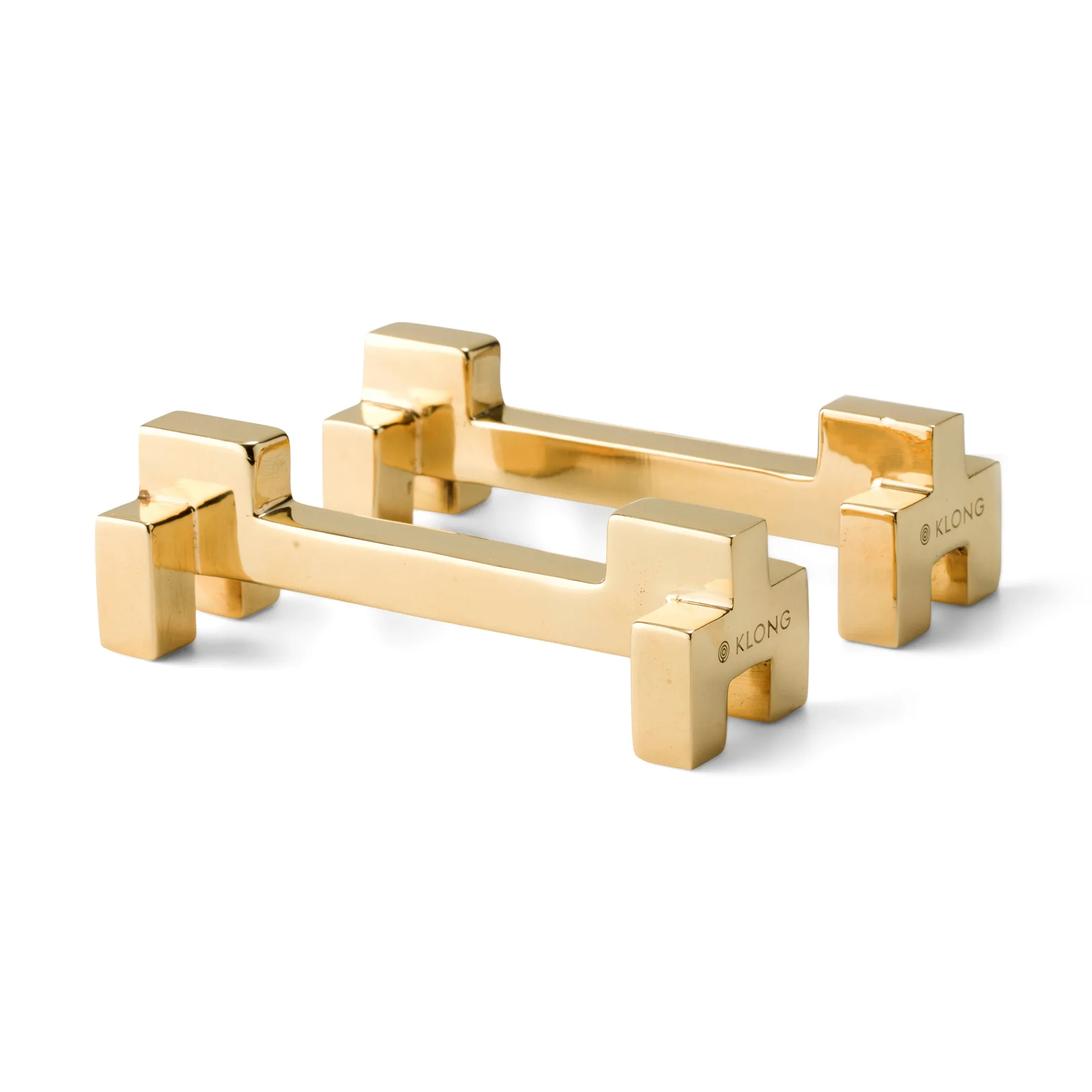 Porta talheres Signe 2 un., latão KLONG