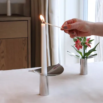 Porta-velas/ vaso Löv - Aço inoxidável. 10 cm - KLONG