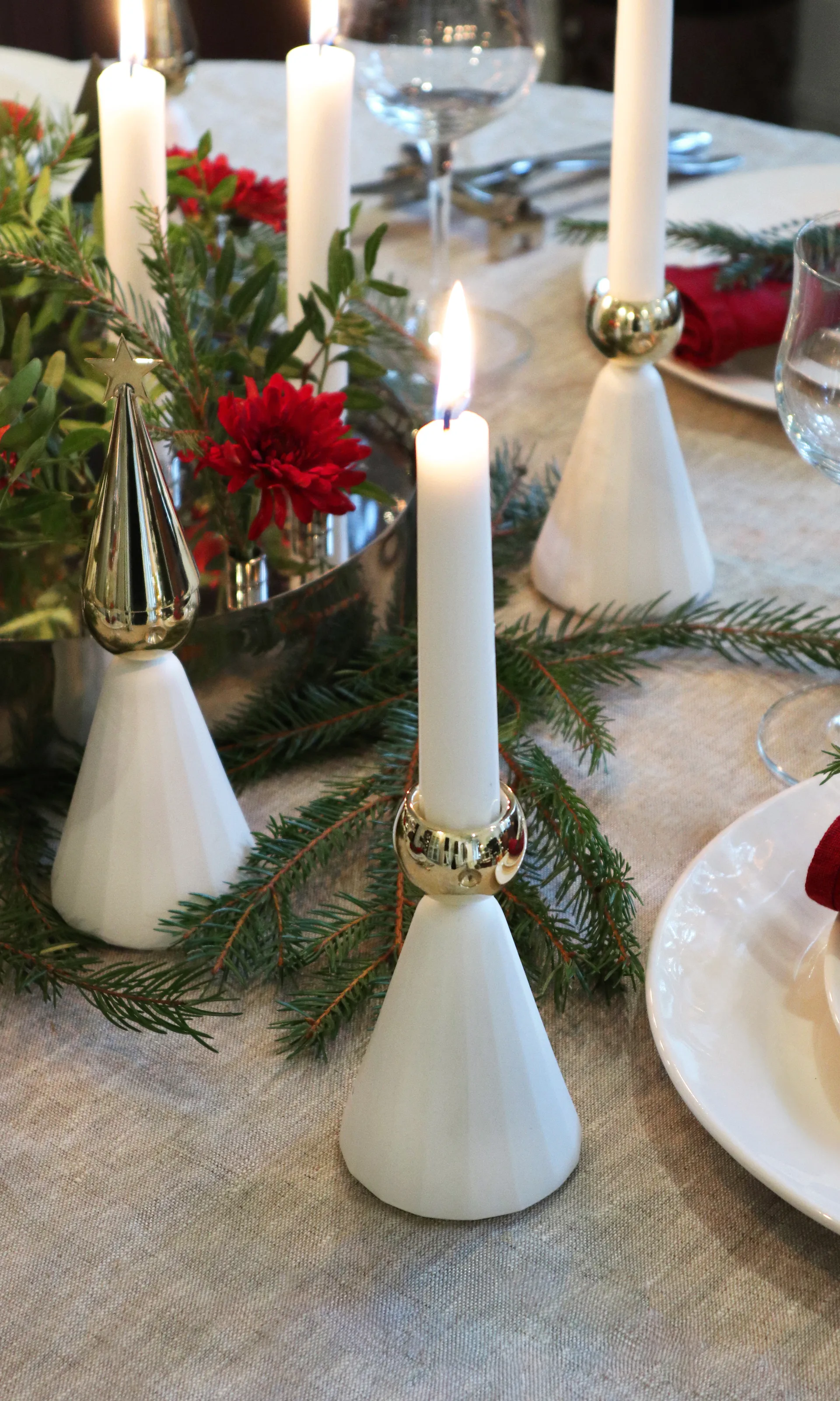 Soprano castiçal, Branco-latão KLONG