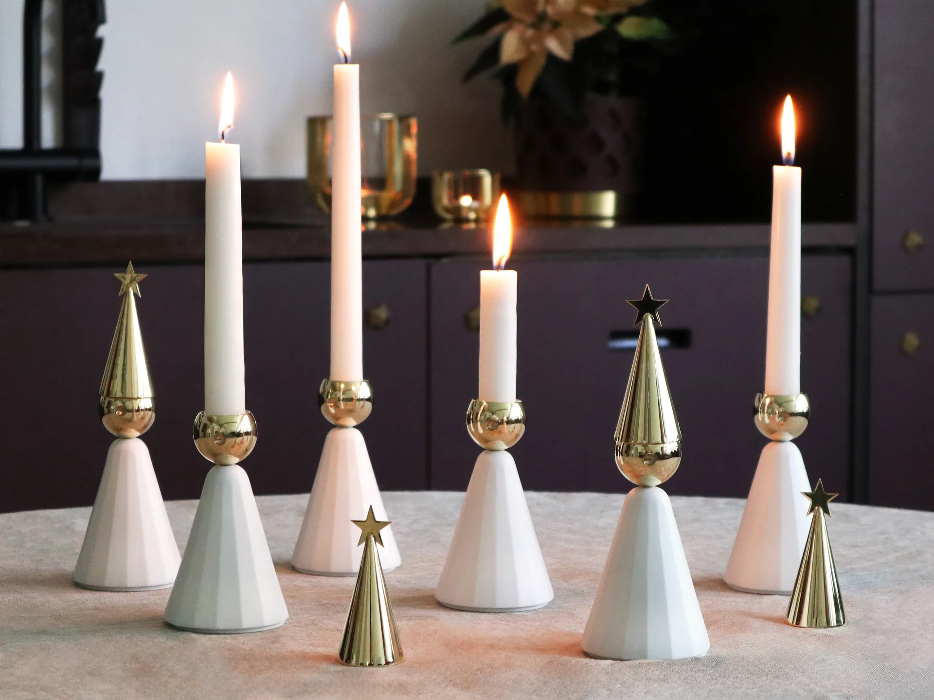 Stjärnstopp apaga-velas, Latão KLONG