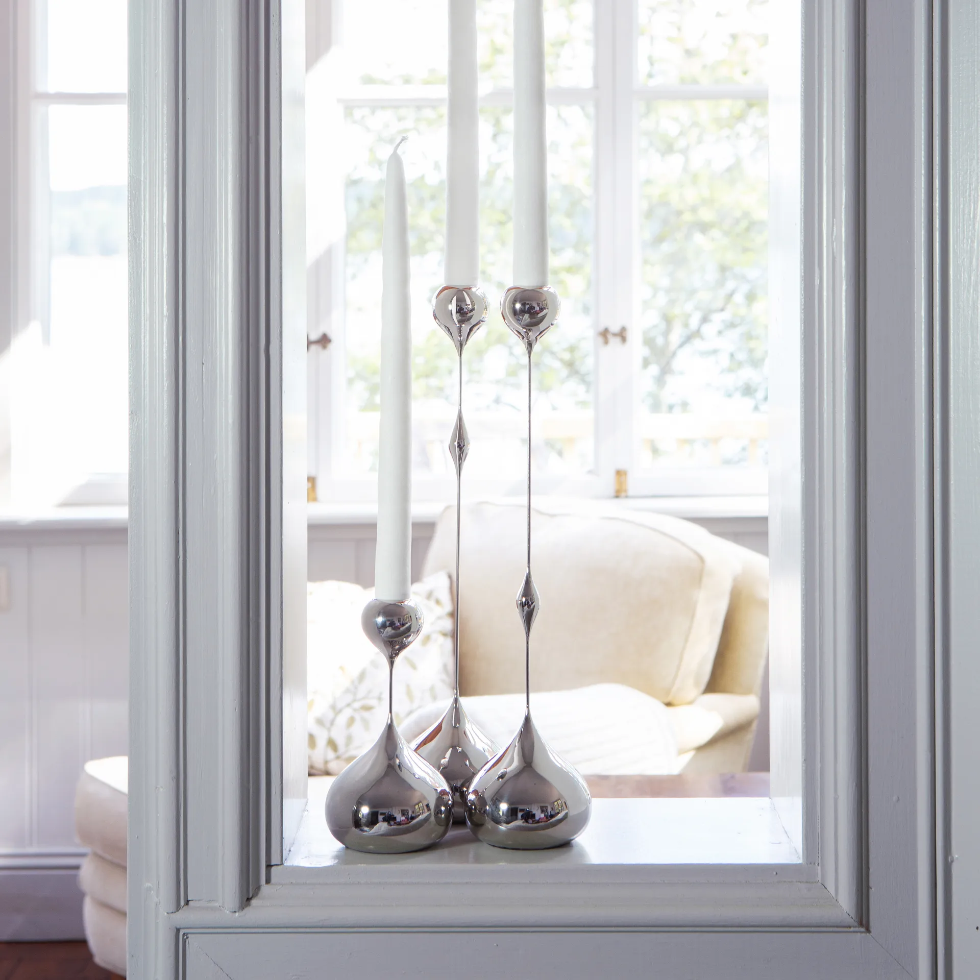 Suporte para velas alto Tender, Nickel KLONG