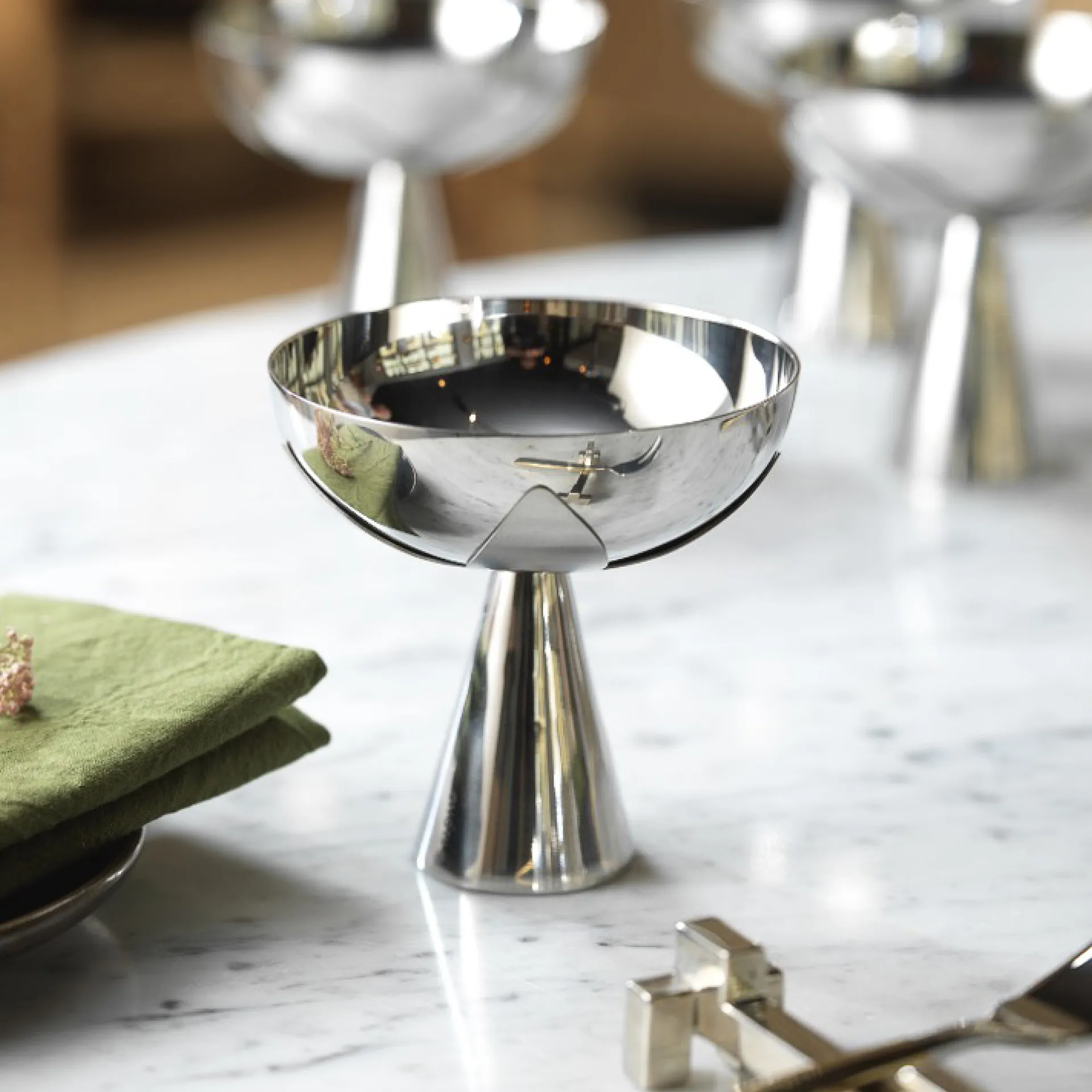 Tigela de servir Blad Ø11 cm, Aço inoxidável KLONG