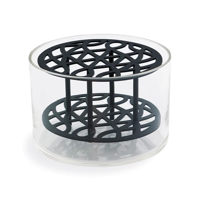 Vaso Äng, pequeno, preto KLONG