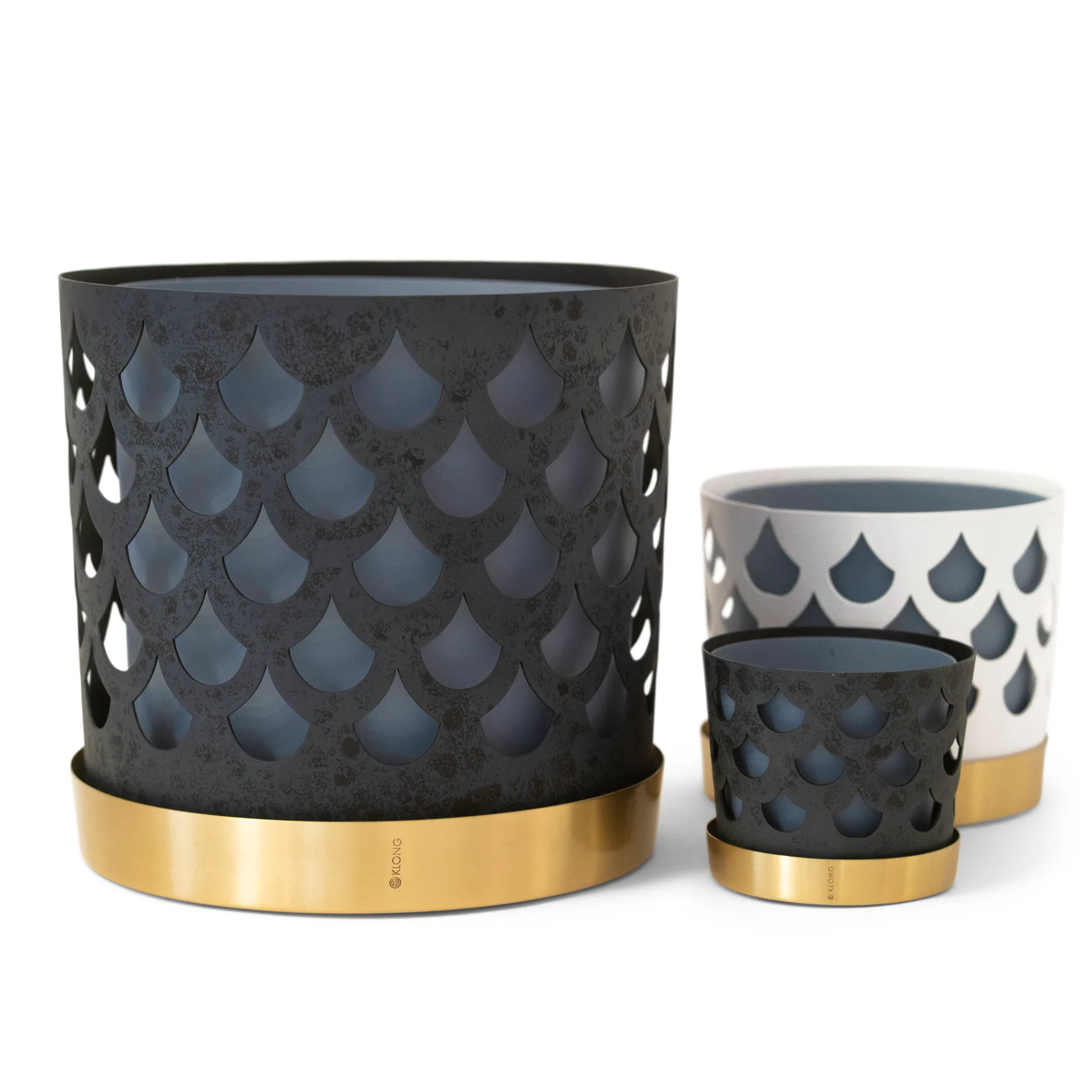 Vaso de flores Trio, pequeno, azul KLONG