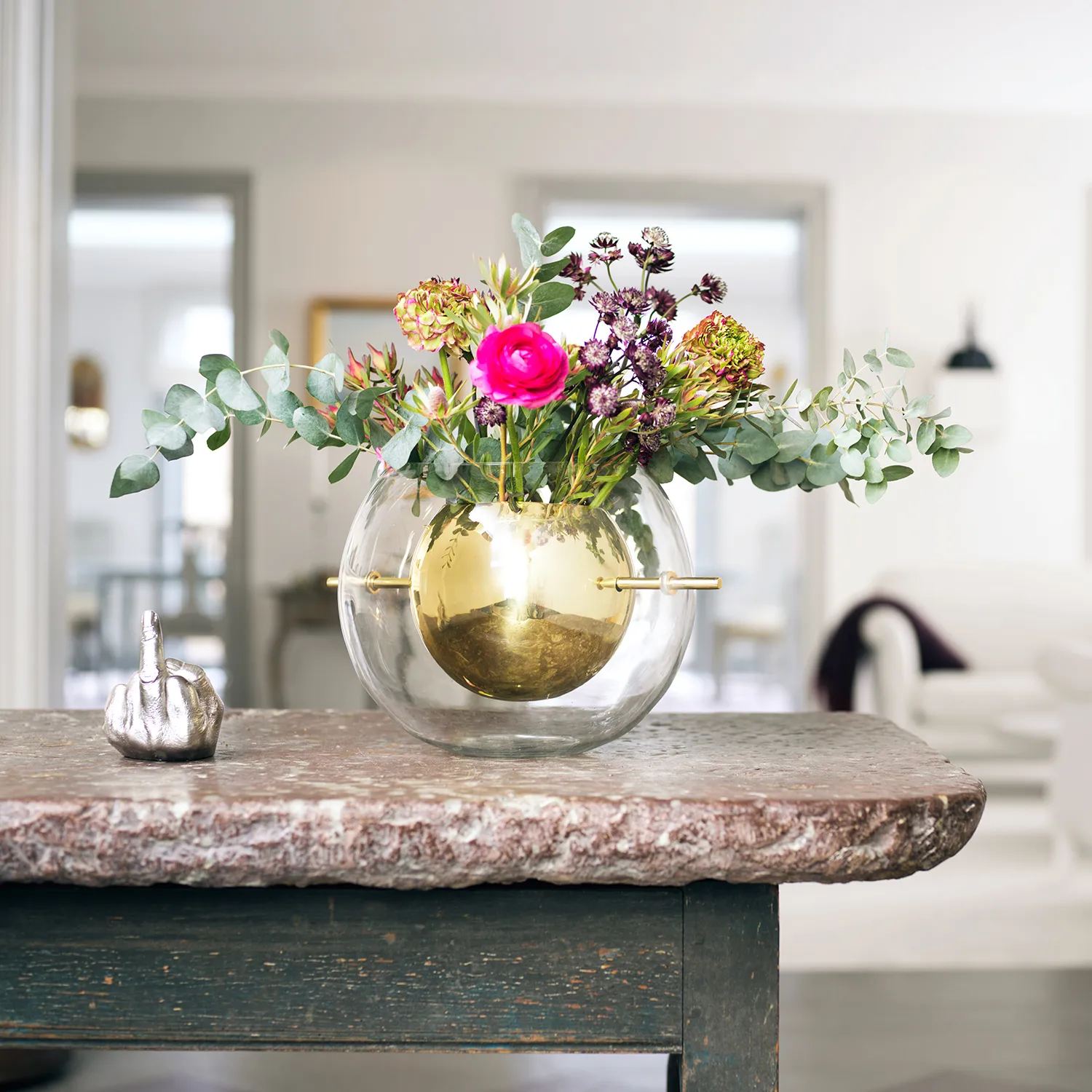 Vaso redondo Alba, Bronze KLONG