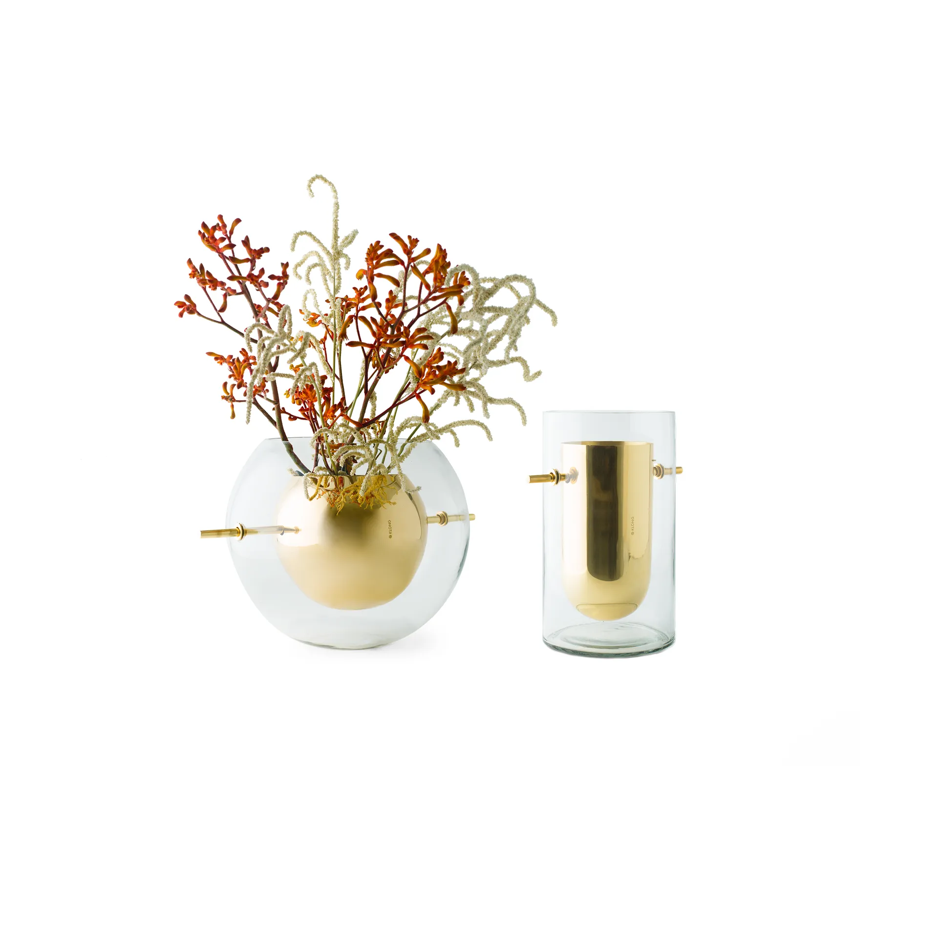 Vaso redondo Alba, Bronze KLONG