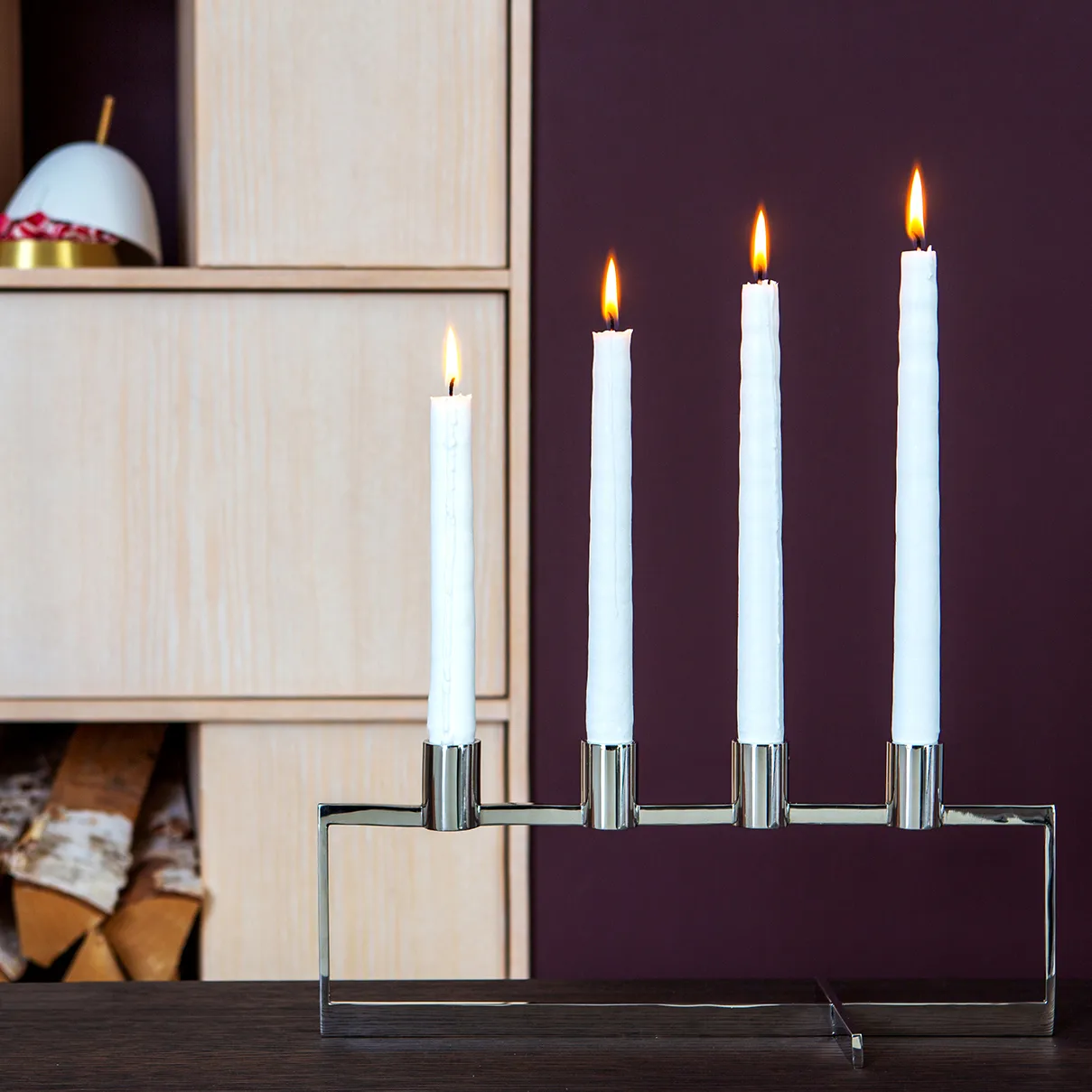 Vela do advento Anno Domini, aço inoxidável KLONG