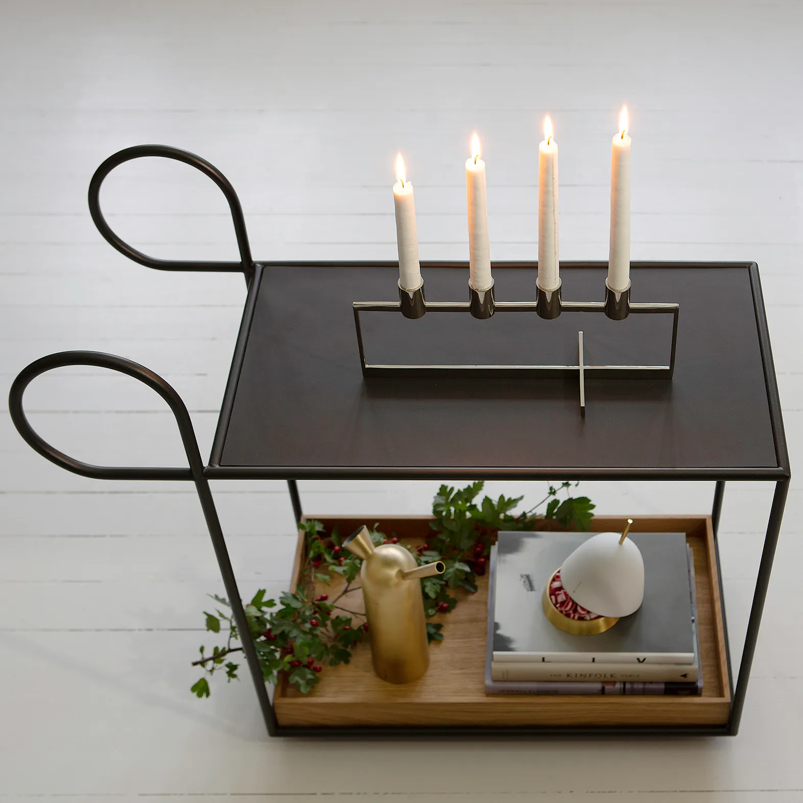 Vela do advento Anno Domini, aço inoxidável KLONG