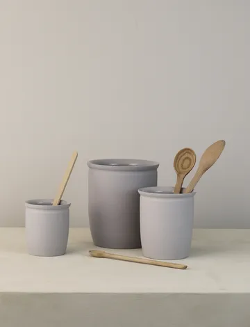 Pote de conserva Knabstrup - Cinzento, 2 L - Knabstrup Keramik