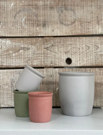 Pote de conserva Knabstrup - Cinzento, 2 L - Knabstrup Keramik