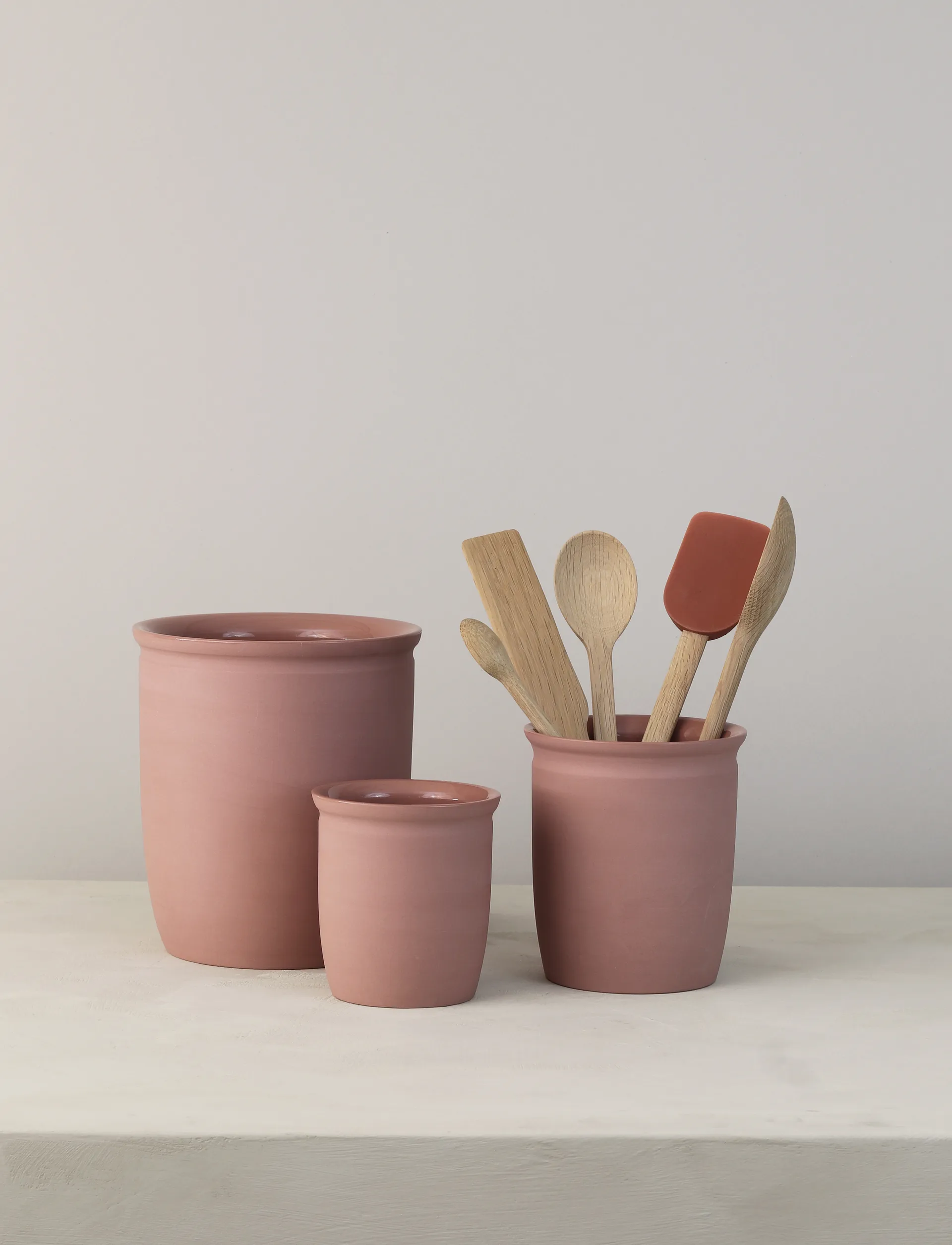 Pote de conserva Knabstrup, Rosa escuro, 2 L Knabstrup Keramik