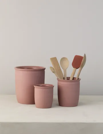 Pote de conserva Knabstrup - Rosa escuro, 2 L - Knabstrup Keramik