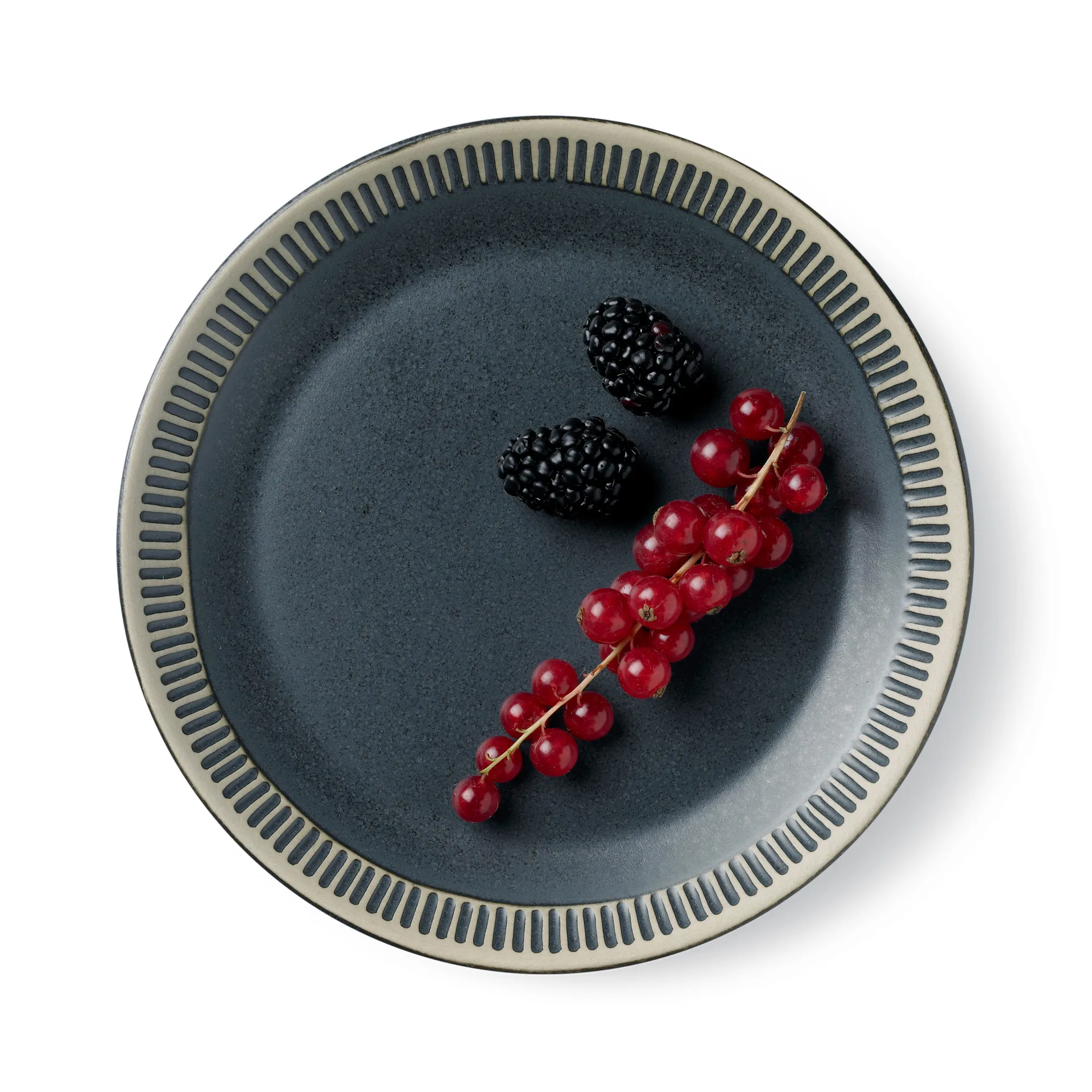 Prato Colorit Ø19 cm, Cinza escuro Knabstrup Keramik