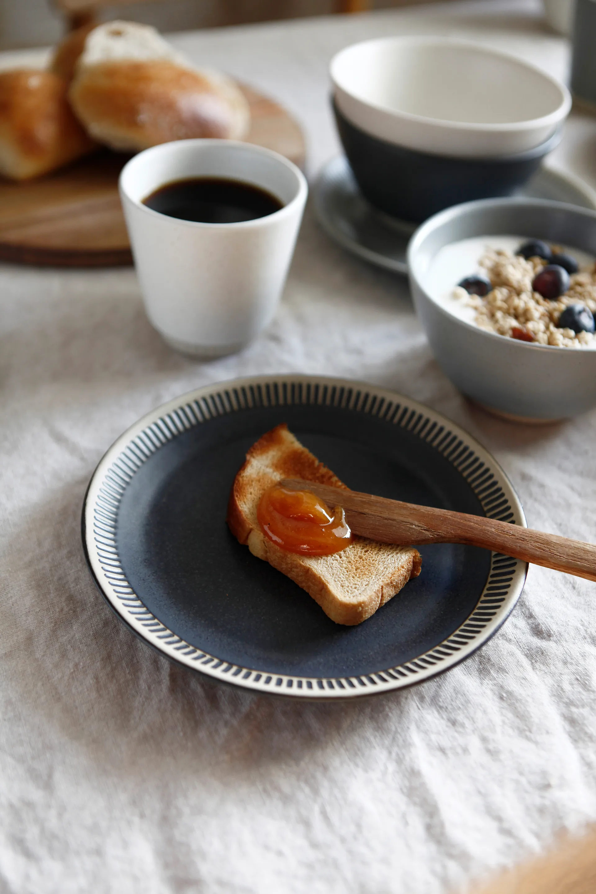 Prato Colorit Ø19 cm, Cinza escuro Knabstrup Keramik