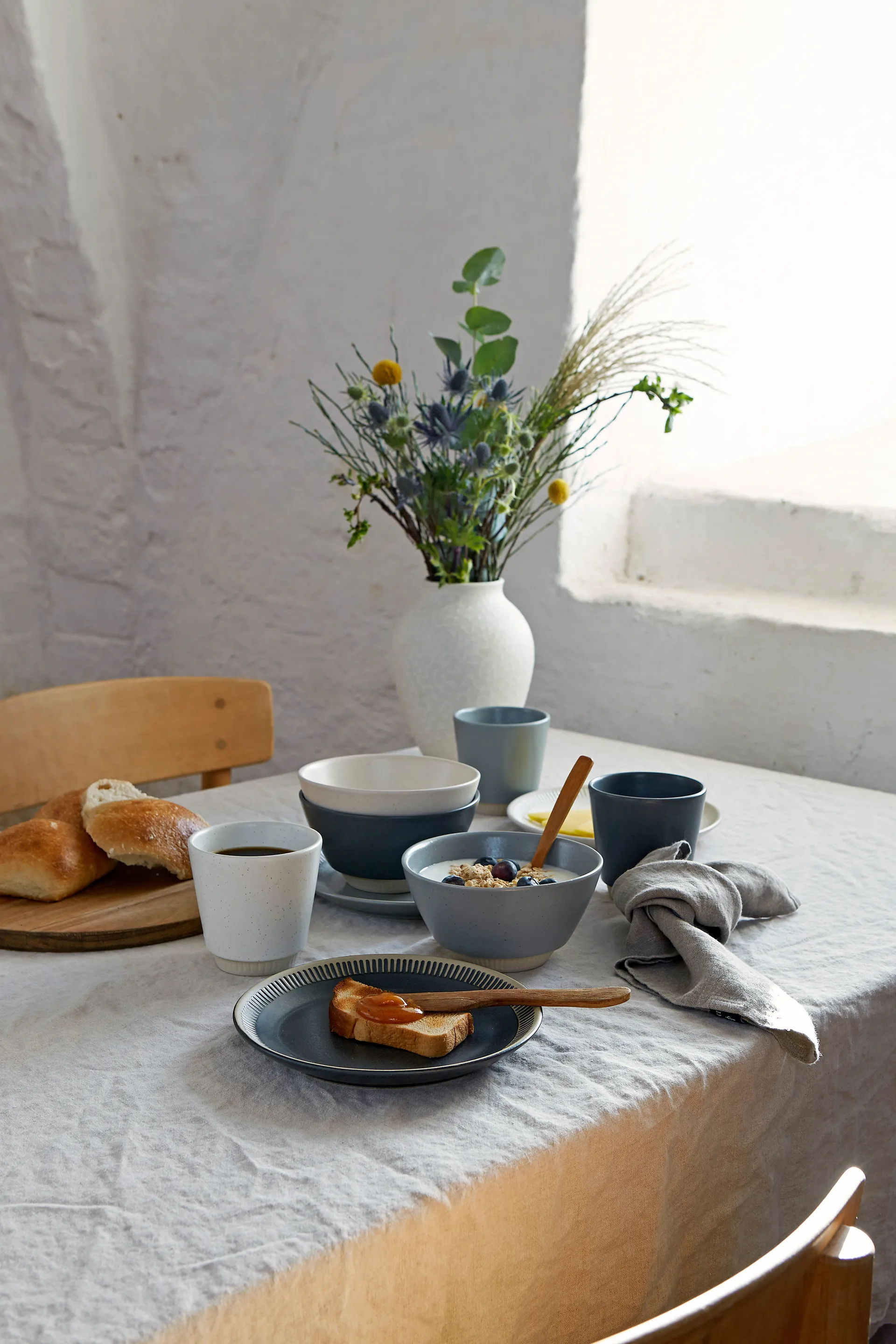 Prato Colorit Ø19 cm, Cinza escuro Knabstrup Keramik