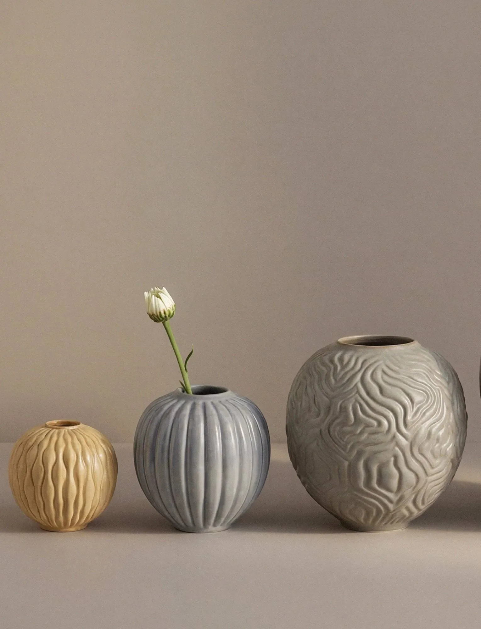 Solum vaso, Mist, 11 cm Knabstrup Keramik