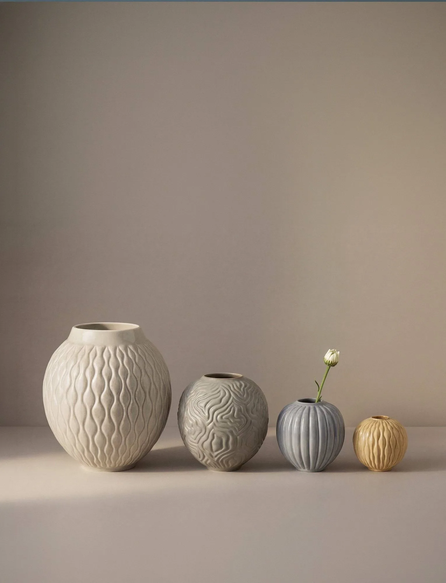 Solum vaso, Ochre, 8,5 cm Knabstrup Keramik