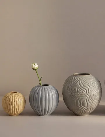 Solum vaso - Ochre, 8,5 cm - Knabstrup Keramik