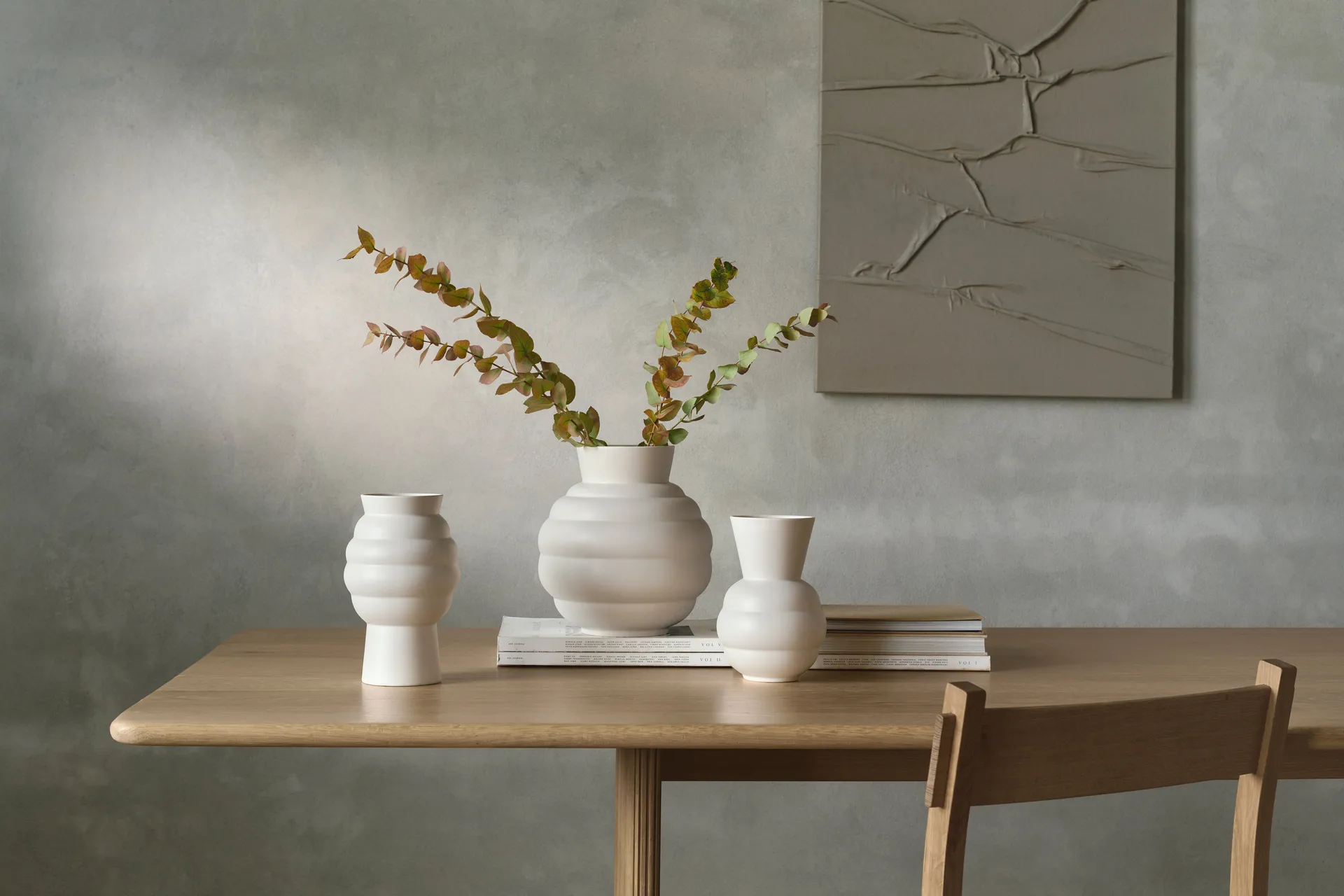 Tortus Archie vaso No1 21 cm, Branco Knabstrup Keramik