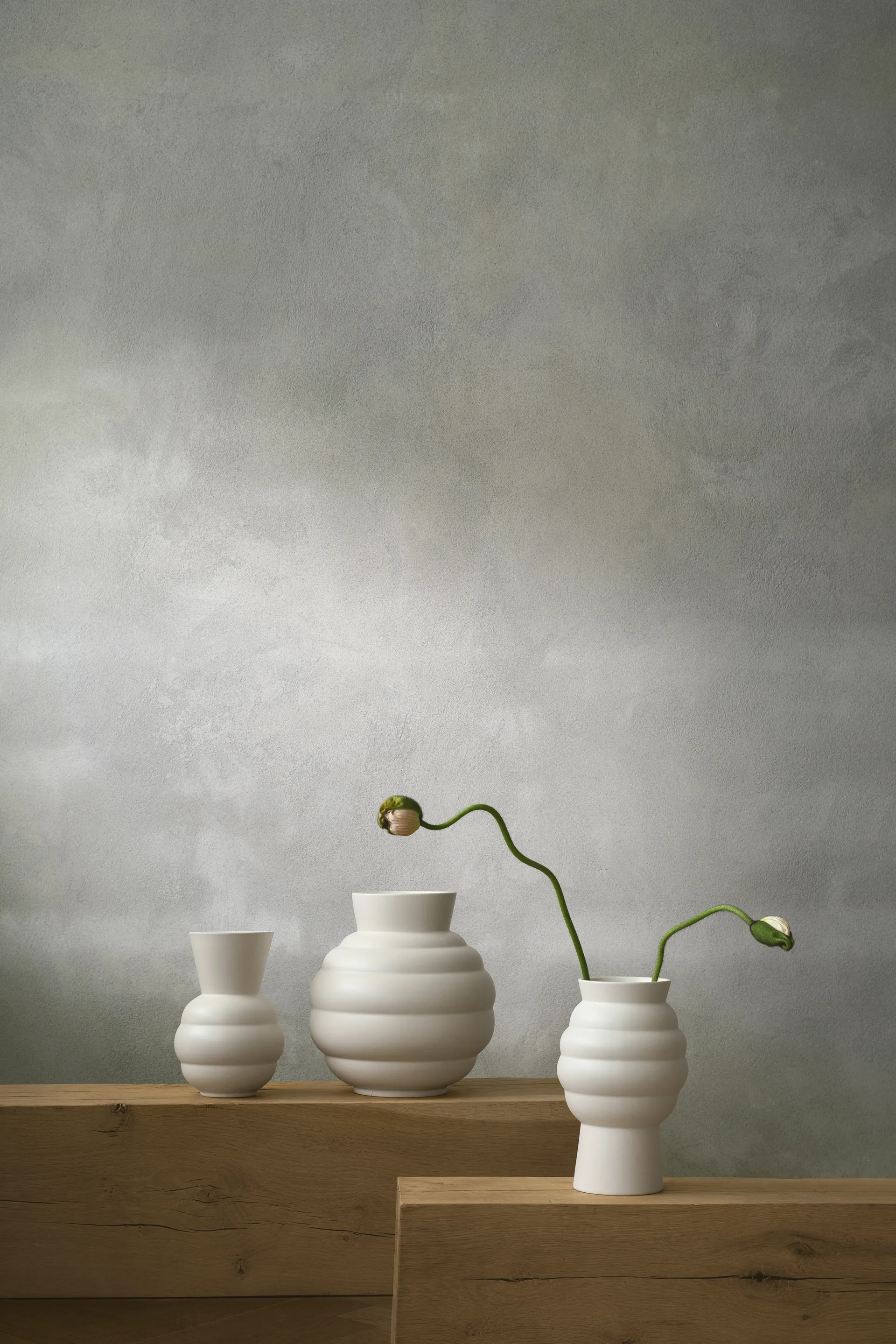 Tortus Archie vaso No2 23,5 cm, Branco Knabstrup Keramik