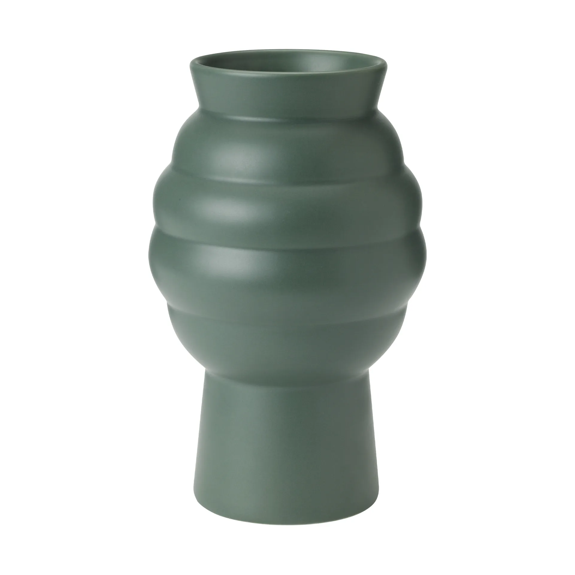 Tortus Archie vaso No2 23,5 cm, Verde-escuro Knabstrup Keramik