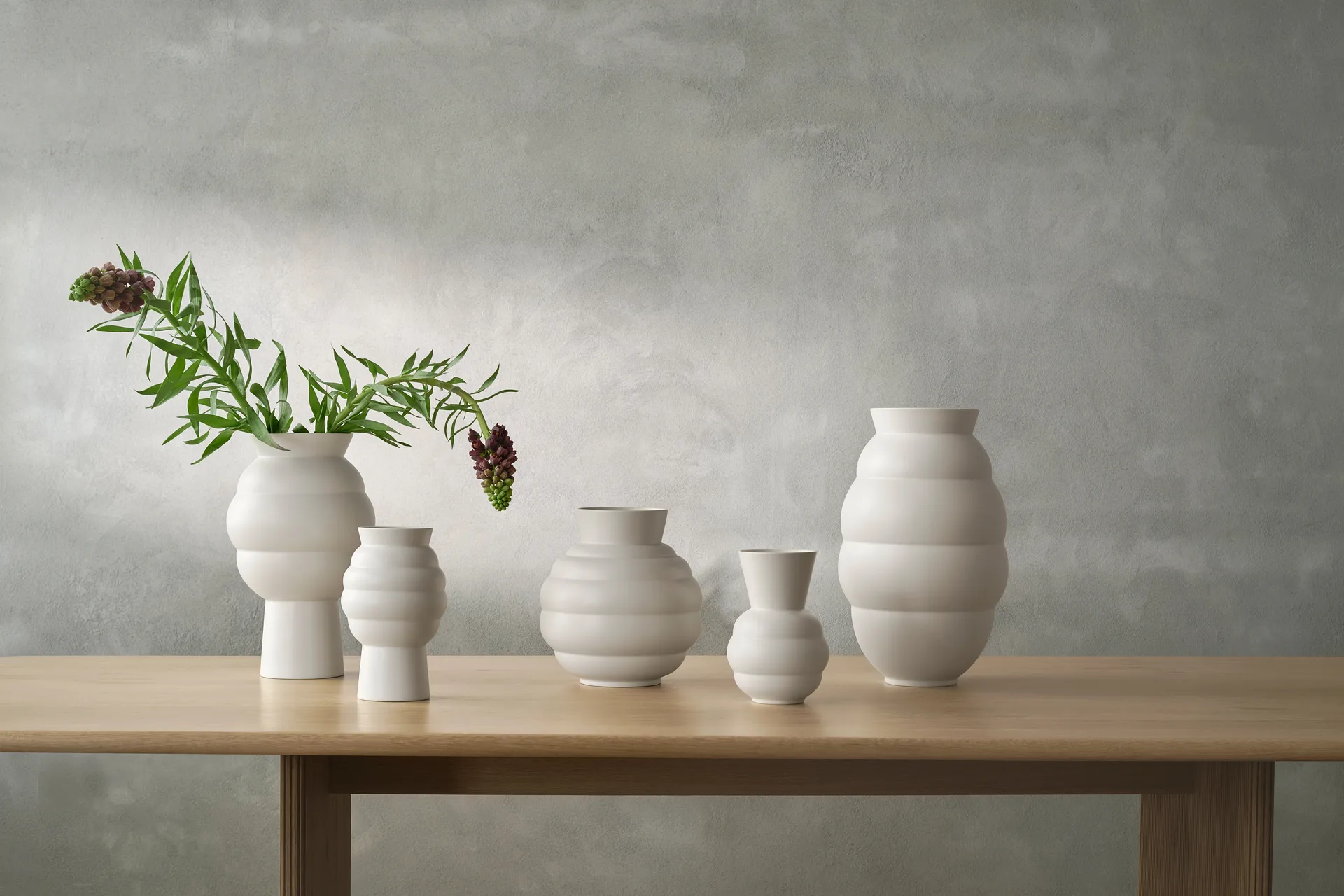 Tortus Archie vaso No3 26,5 cm, Branco Knabstrup Keramik