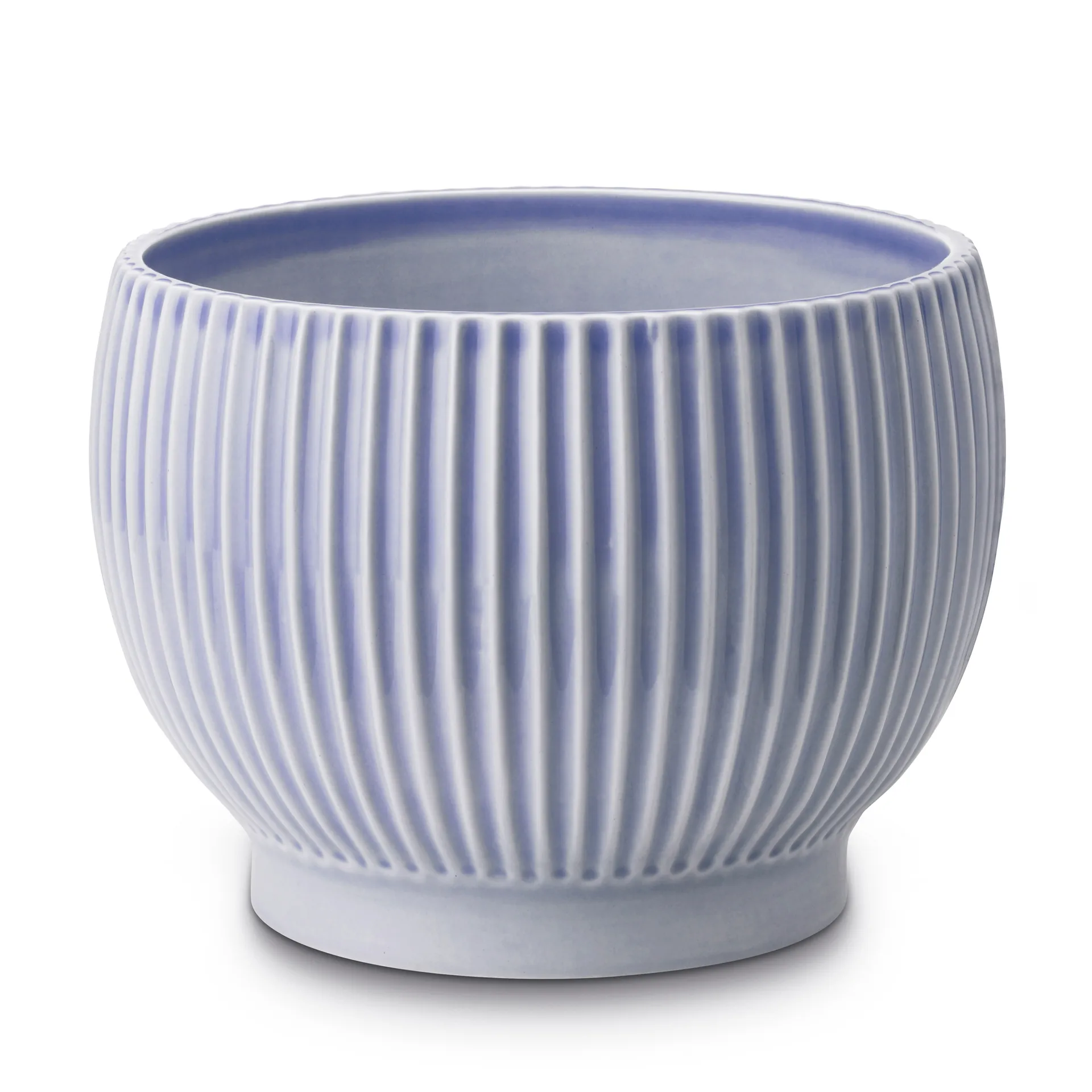 Vaso de flores com relevo Knabstrup Ø14,5 cm, Lavender blue Knabstrup Keramik